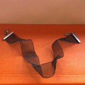 ZARA Black Mesh Choker Necklace